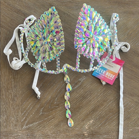 Iridescent Crystal Bra Top - Picture 2 of 5
